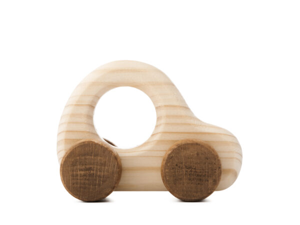 Autíčko Adámek - dřevěná hračka na kolečkách auto 2